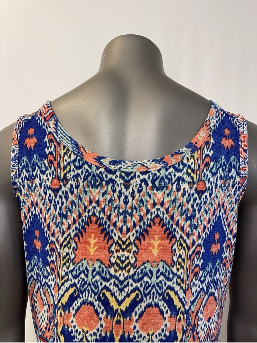 Nine West Maxi Dress Women’s 10 Boho Paisley Long Full Length Stretch Sundress - Picture 4 of 8
